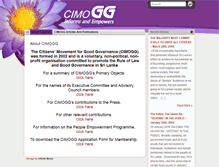 Tablet Screenshot of cimogg-srilanka.org